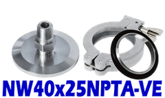 NW40 to 1/4" Male NPT (NW40x25NPTA - VE) - Chemtech Scientific Incorporated