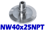 NW40 to 1/4" NPT, Male (NW40x25NPT) - Chemtech Scientific Incorporated