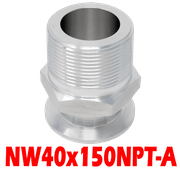 NW40 to 1.50" Male NPT (NW40x150NPT - A) - Chemtech Scientific Incorporated