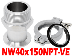NW40 to 1.50 NPT Male (NW40x150NPT - VE) - Chemtech Scientific Incorporated