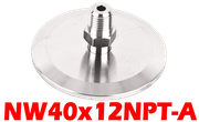 NW40 to 1/8" Male NPT (NW40x12NPT - A) - Chemtech Scientific Incorporated