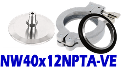 NW40 to 1/8" Male NPT (NW40x12NPTA-VE)