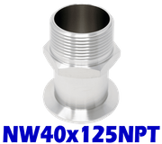 NW40 to 1.25" NPT, Male (NW40x125NPT)