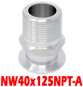 NW40 to 1.25" Male NPT (NW40x125NPT-A)