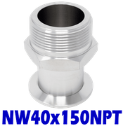 NW40 to 1.50" NPT, Male (NW40x150NPT)