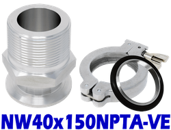 NW40 to 1.50" Male NPT (NW40x150NPTA-VE)
