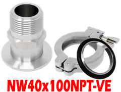NW40 to 1 NPT, Male (NW40x100NPT - VE) - Chemtech Scientific Incorporated