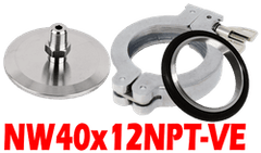 NW40 to 1/8 NPT, Male (NW40x12NPT - VE) - Chemtech Scientific Incorporated