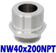 NW40 to 2" NPT, Male (NW40x200NPT) - Chemtech Scientific Incorporated