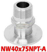 NW40 to 3/4" Male NPT (NW40x75NPT - A) - Chemtech Scientific Incorporated
