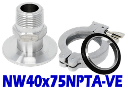 NW40 to 3/4" Male NPT (NW40x75NPTA-VE)