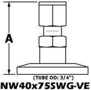NW40 to 3/4" Swagelok (NW40x75SWG-VE)