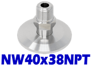 NW40 to 3/8" NPT, Male (NW40x38NPT)