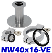 NW40 To NW16 Reducer (NW40x16 - VE) - Chemtech Scientific Incorporated