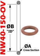 NW40 Viton O - Ring (NW40 - 150 - OV) - Chemtech Scientific Incorporated
