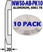 NW50 - Aluminum Blank NW50 - AB - PK10 - Chemtech Scientific Incorporated