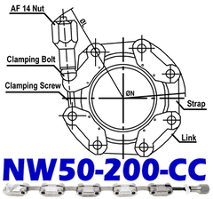 NW50 Chain Clamp for UHV Applications NW50 - 200 - CC - Chemtech Scientific Incorporated