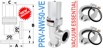 NW50 Pneumatic Angle Valve (PRV - NW50 - VE) - Chemtech Scientific Incorporated