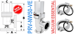 NW50 Pneumatic Angle Valve (PRV - NW50 - VE) - Chemtech Scientific Incorporated