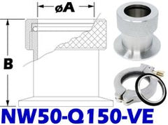 NW50 Quick Coupling To 1 - 1/2 Tube Size (NW50 - Q150 - VE) - Chemtech Scientific Incorporated