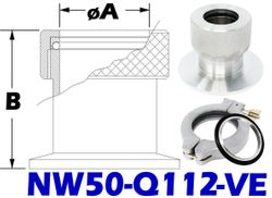 NW50 Quick Coupling To 1-1/8 Tube Size (NW50-Q112-VE)