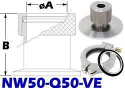 NW50 Quick Coupling To 1/2 Tube Size (NW50-Q50-VE)