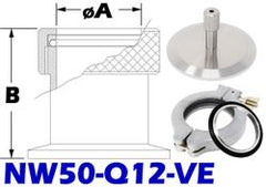 NW50 Quick Coupling To 1/8 Tubing Size (NW50 - Q12 - VE) - Chemtech Scientific Incorporated