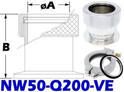 NW50 Quick Coupling To 2.00 Tube Size (NW50 - Q200 - VE) - Chemtech Scientific Incorporated