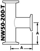 NW50 Tee, Stainless (NW50 - 200 - T) - Chemtech Scientific Incorporated