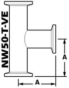 NW50 Tee, Stainless (NW50-T-VE)