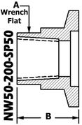 NW50 To 1/2" NPT (Female) NW50 - 200 - SP50 - OS - Chemtech Scientific Incorporated