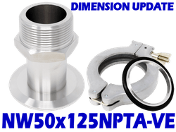 NW50 to 1.25 Male NPT (NW50x125NPTA-VE)