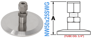 NW50 to 1/4" Swagelok (NW50x25SWG-OS)