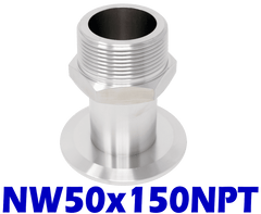 NW50 to 1.50" Male NPT (NW50x150NPT) - Chemtech Scientific Incorporated