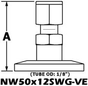 NW50 to 1/8" Swagelok (NW50x12SWG-VE)