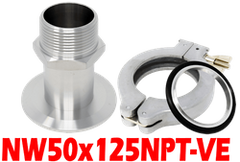 NW50 to 1.25 Male NPT (NW50x125NPT-VE)