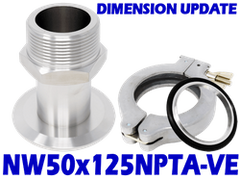 NW50 to 1.25 Male NPT (NW50x125NPTA-VE)
