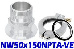 NW50 to 1.50 Male NPT (NW50x150NPTA-VE)