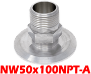 NW50 to 1" Male NPT (NW50x100NPT-A)