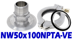 NW50 to 1 Male NPT (NW50x100NPTA-VE)
