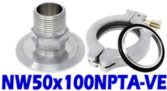 NW50 to 1 Male NPT (NW50x100NPTA-VE)