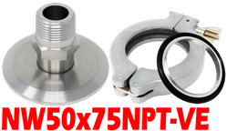 NW50 to 3/4 Male NPT (NW50x75NPT-VE)
