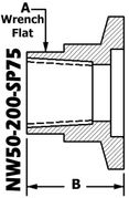 NW50 To 3/4" NPT (Female) NW50 - 200 - SP75 - OS - Chemtech Scientific Incorporated
