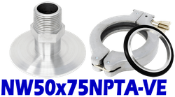 NW50 to 3/4" Male NPT (NW50x75NPTA-VE)