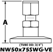 NW50 to 3/4" Swagelok (NW50x75SWG-VE)