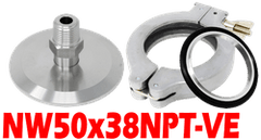 NW50 to 3/8" Male NPT (NW50x38NPT - VE) - Chemtech Scientific Incorporated