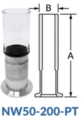 NW50 to Pyrex Tube NW50 - 200 - PT - Chemtech Scientific Incorporated