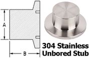 NW50 Unbored Stub Stainless (NW50 - 200 - US) - Chemtech Scientific Incorporated