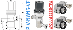 Pneumatic Inline Valve NW16 Ports (PIV - NW16 - VE) - Chemtech Scientific Incorporated