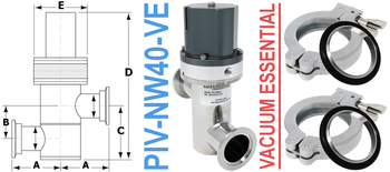 Pneumatic Inline Valve NW40 Ports (PIV-NW40-VE)
